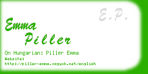 emma piller business card